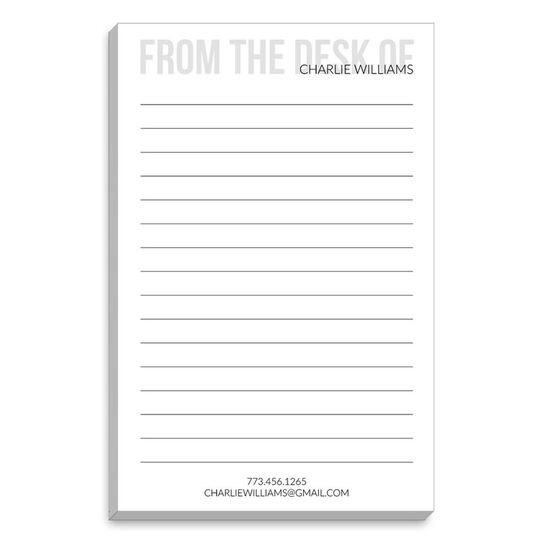 Bold From The Desk Of Notepads